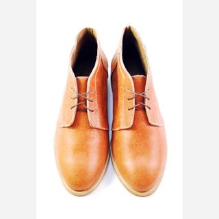 tanned leather shoes